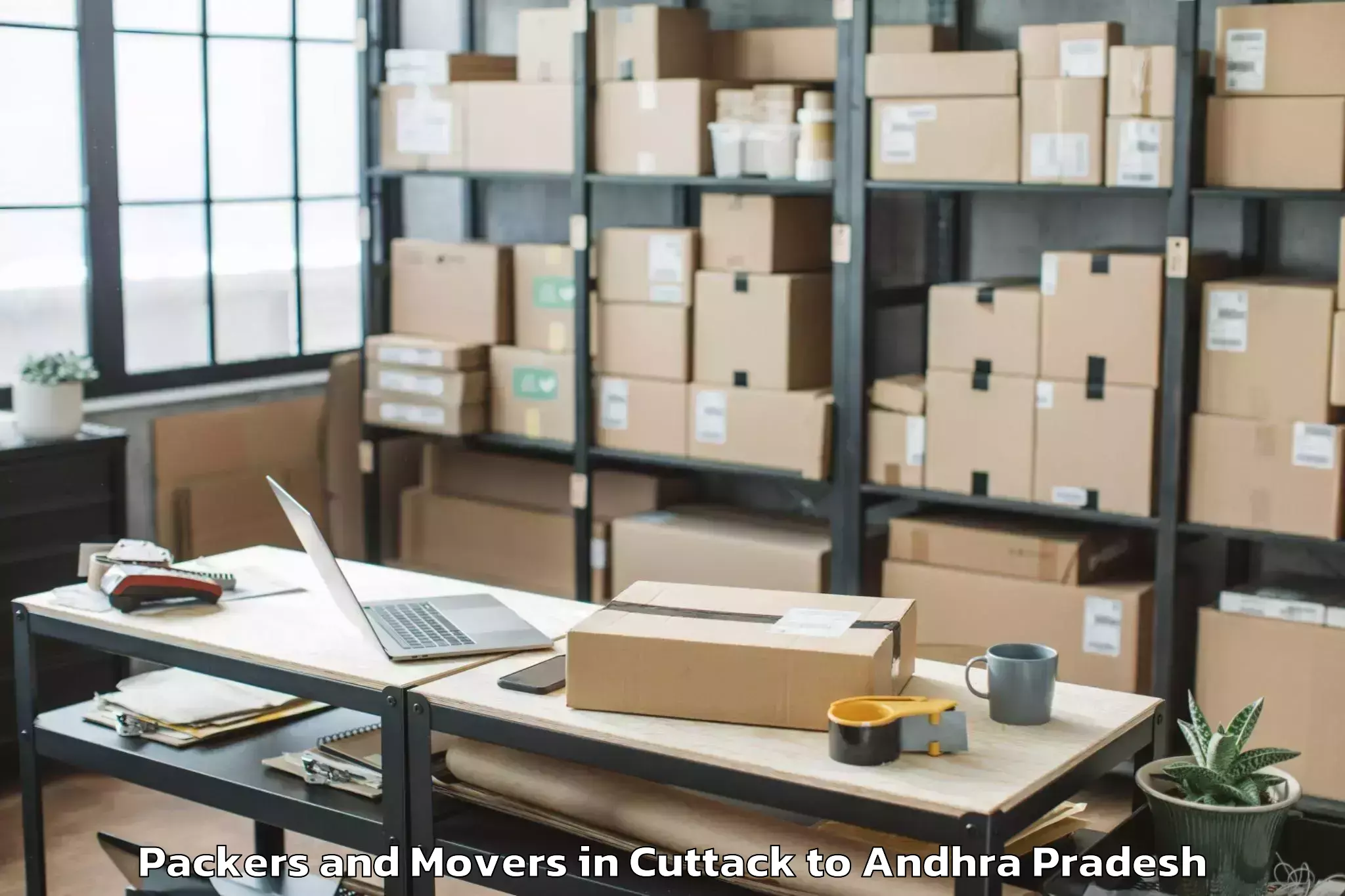 Book Cuttack to Mandavalli Packers And Movers Online